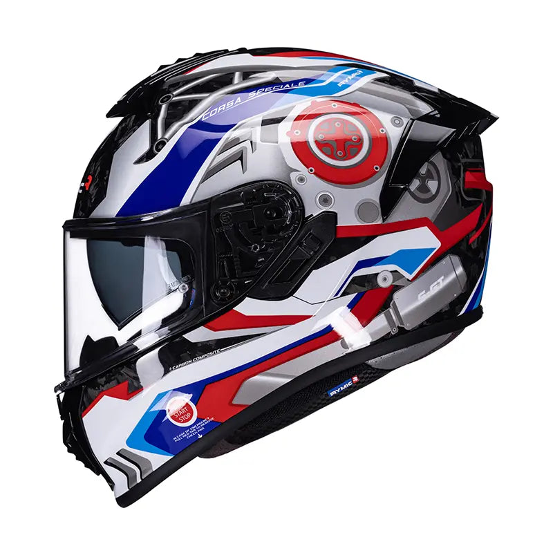 S-GT Carbon Fiber Full Face Helmet – Racing Blue