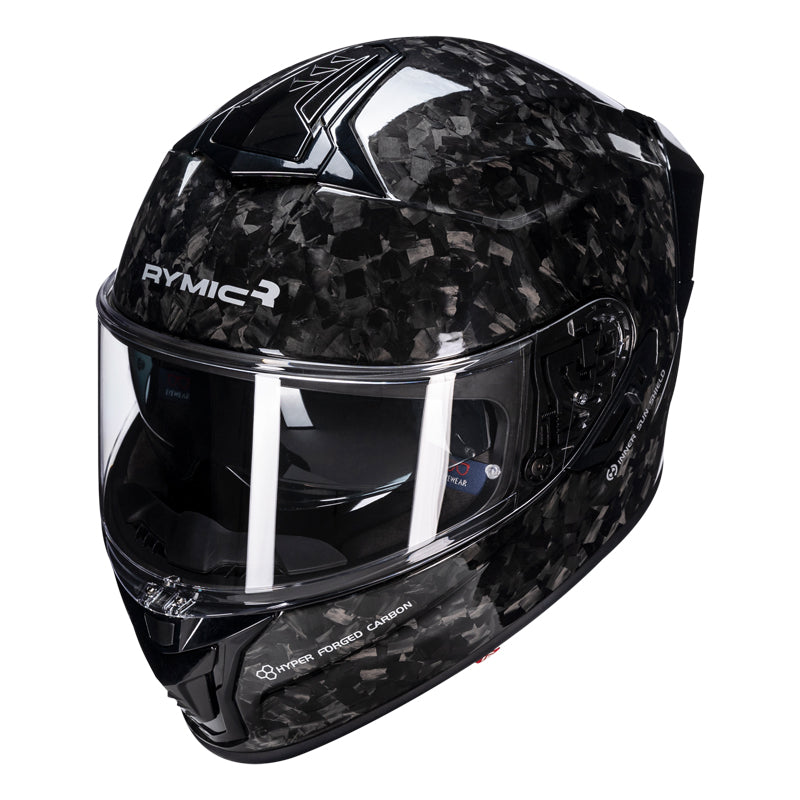 S-GT Full Face Motorcycle Helmet with Carbon Fiber Shell Mirror-Forged Grain Black