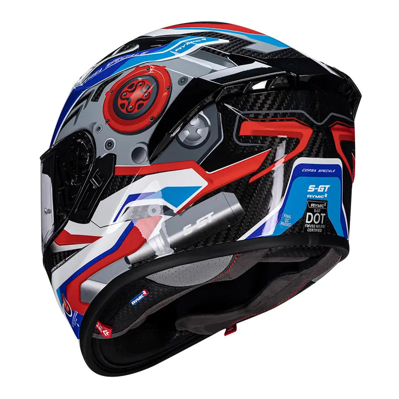 S-GT Carbon Fiber Full Face Helmet – Racing Blue