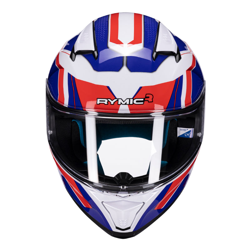 SR6 Full Face Motorcycle Helmet Red & Blue Rebellion