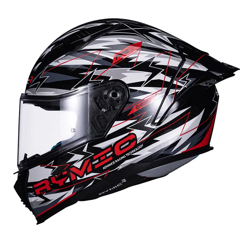 SR6 Full Face Helmet – Lightning Black/White