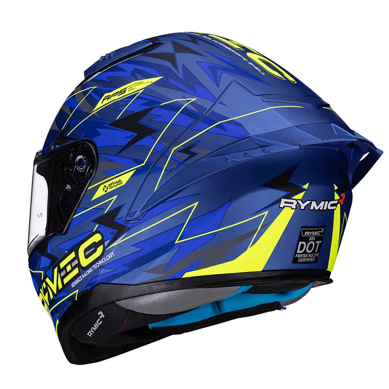 Casco integral SR6 - Rayo azul y amarillo
