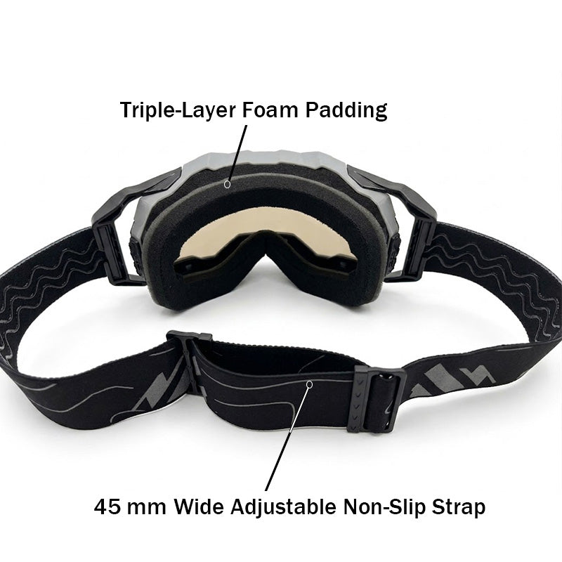 X60 Dual Sport Gafas de Motocross – Lente Ahumada Oscura