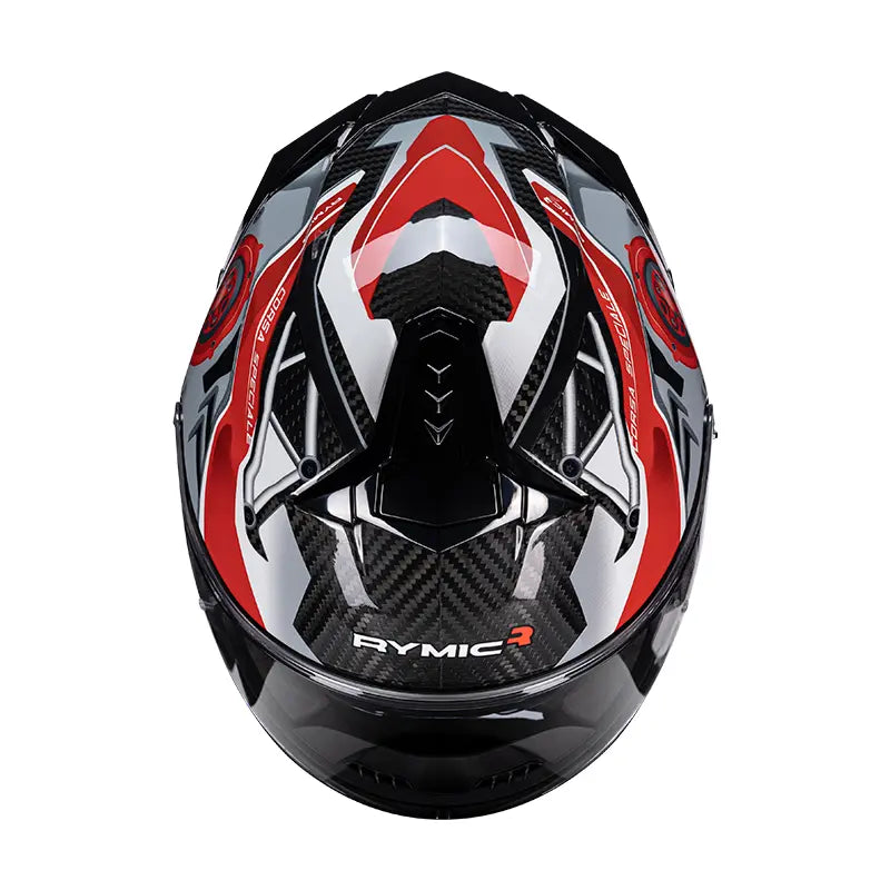 Casco integral S-GT de fibra de carbono – Rojo Racing