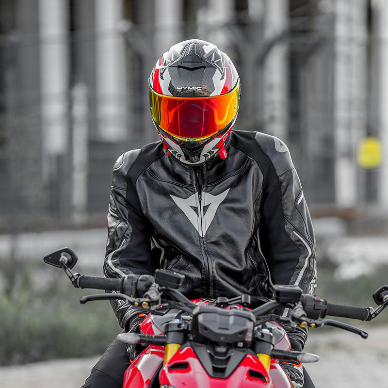 Casco integral S-GT de fibra de carbono – Rojo Racing