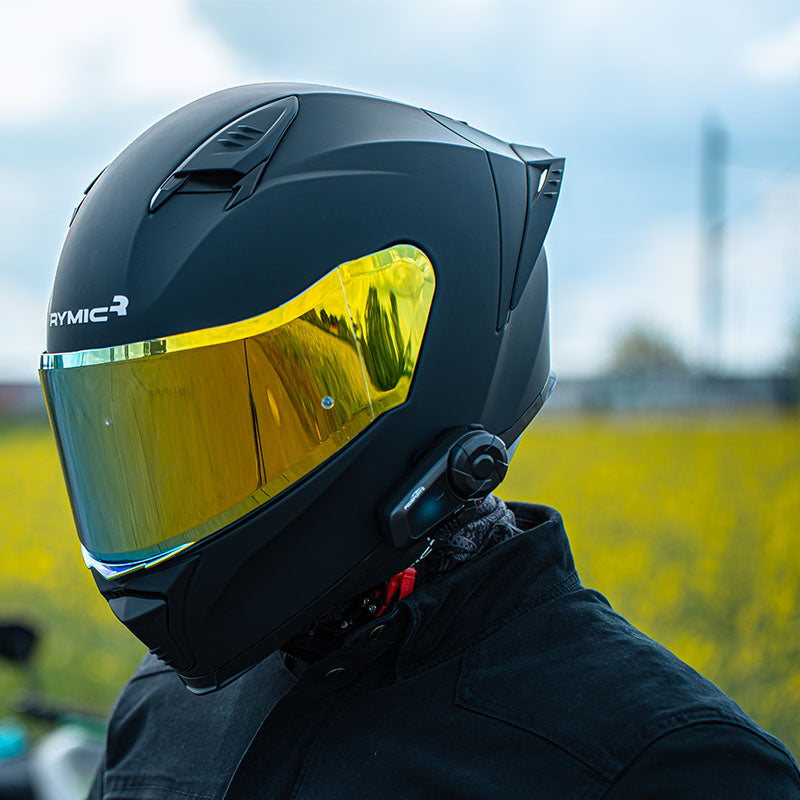 Casco integral SR6, acabado negro mate