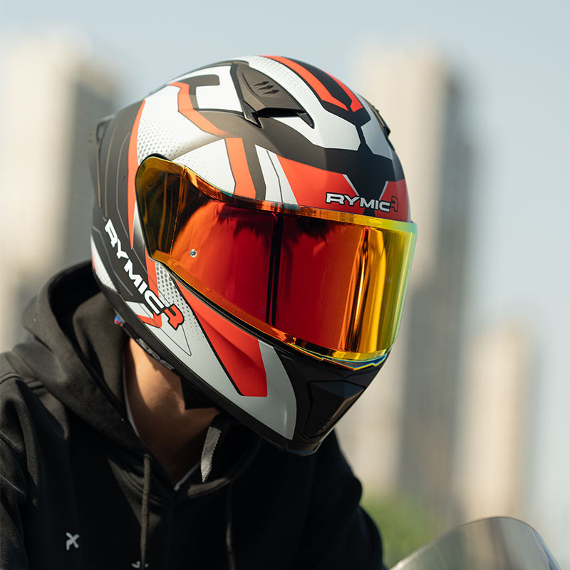 SR6 Full Face Helmet – Rebellion Red/Gray