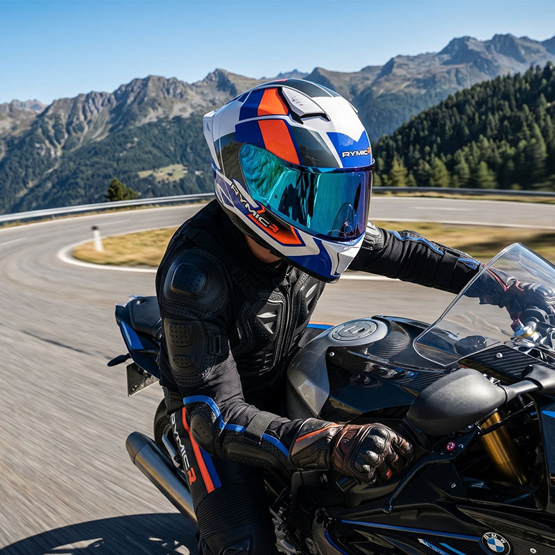 SR6 Full Face Helmet – Velocity Blue/Orange