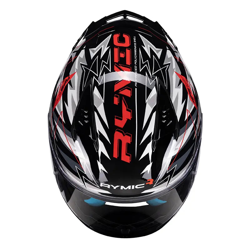 SR6 Full Face Helmet – Lightning Black/White