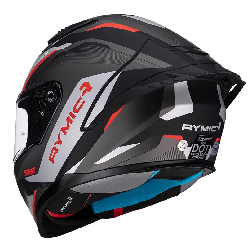 SR6 Full Face Helmet – Rush Red/Black