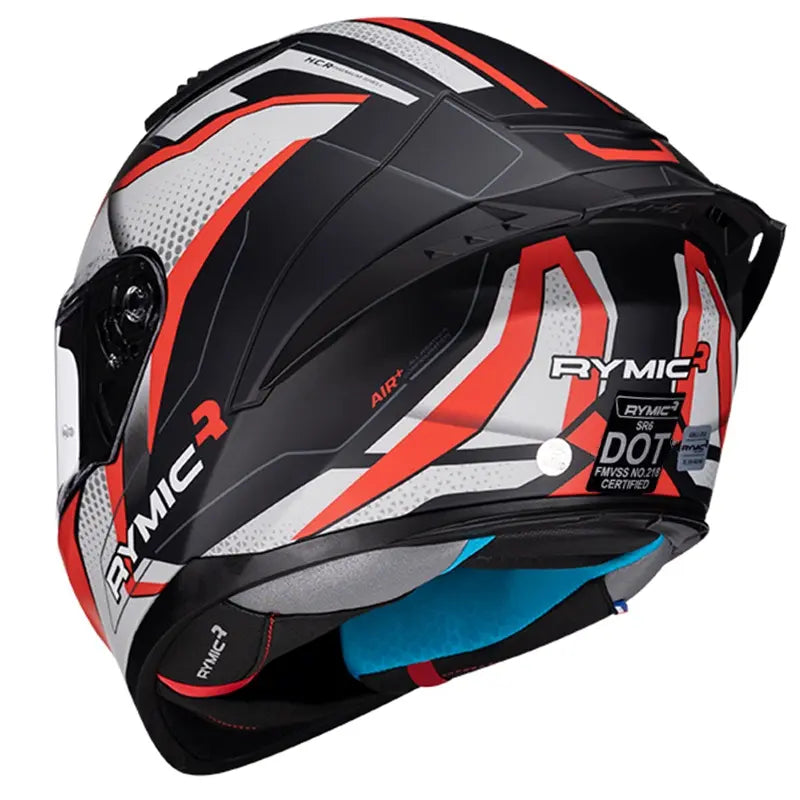 SR6 Full Face Helmet – Rebellion Red/Gray