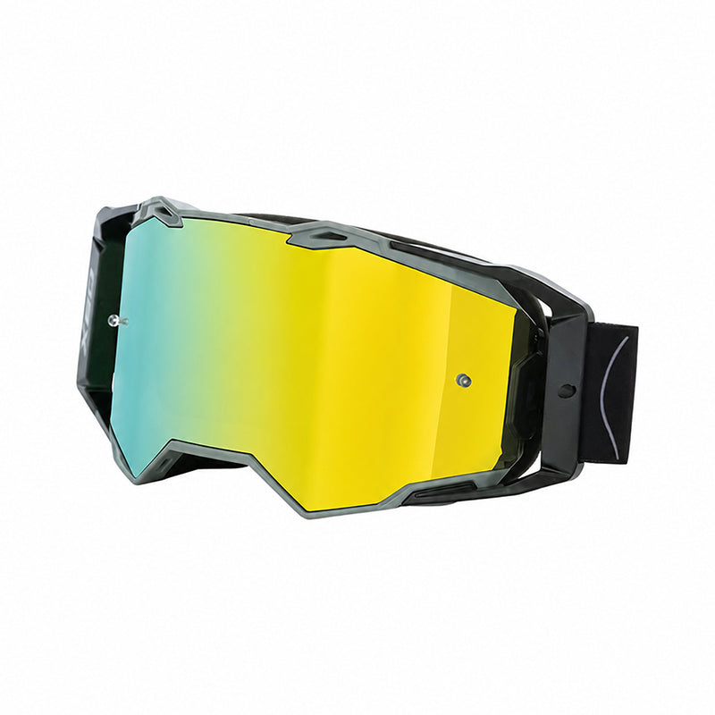 X60 Dual Sport Gafas de Motocross – Lente REVO Espejo Dorado